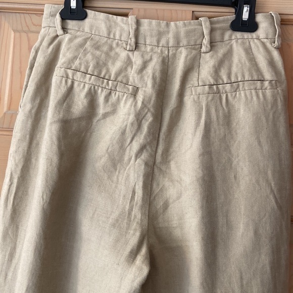 Oak + Fort linen wide leg pants size 4 - Picture 4 of 7